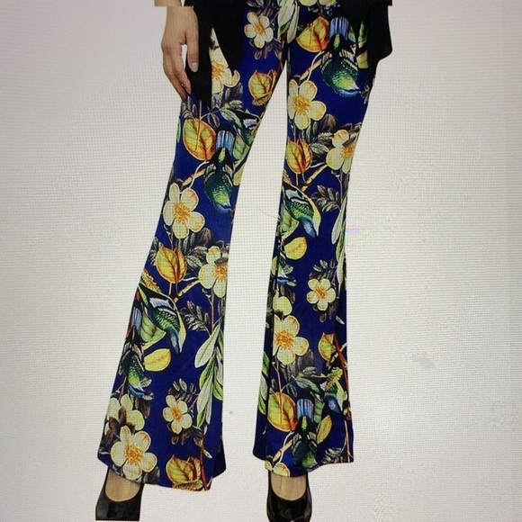 Kimberly C crazy Mod flare leg/ Bell bottom / Mod Squad vibes - one size stretch - Picture 7 of 7